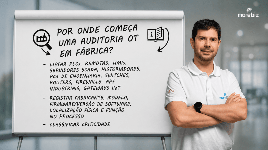Por onde começa uma auditoria OT em fábrica?