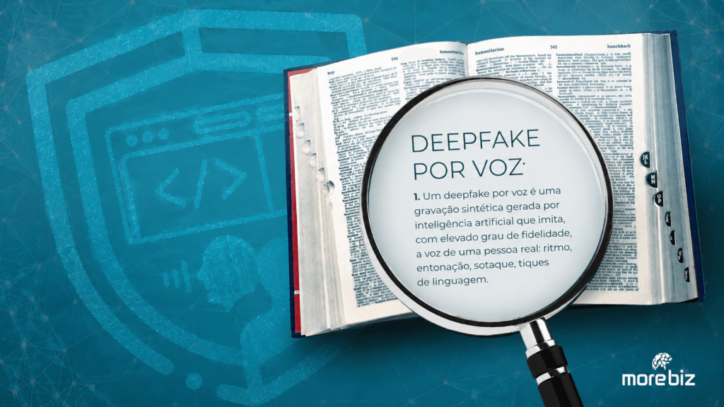 Um deepfake por voz é uma gravação sintética gerada por inteligência artificial que imita, com elevado grau de fidelidade, a voz de uma pessoa real: ritmo, entoação, sotaque, tiques de linguagem.