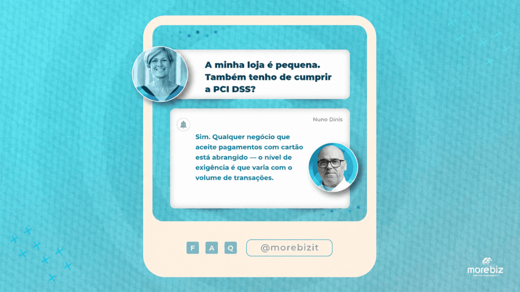 Pergunta frequente sobre se uma loja pequena tem de cumprir a norma de pagamentos