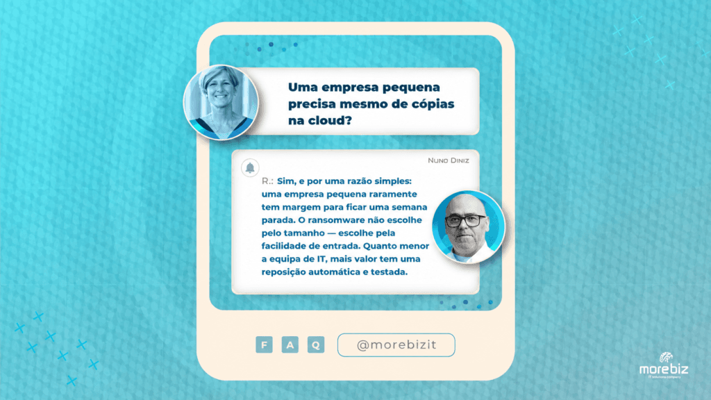 Uma empresa pequena precisa mesmo de cópias na cloud?