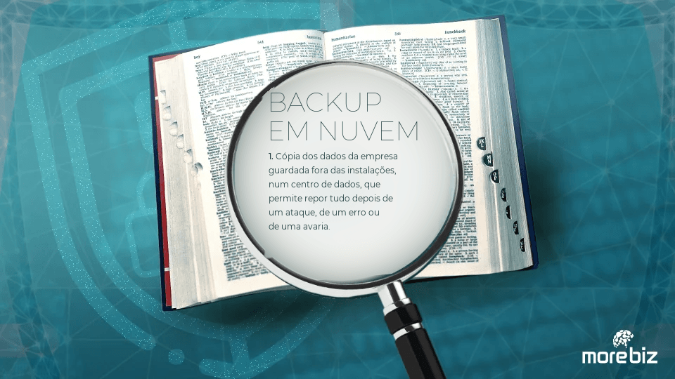 Backup em nuvem para empresas: definição — cópia dos dados guardada fora das instalações
